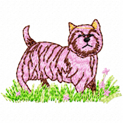 Dogs Embroidery Design 7 Dogs Embroidery Design 7